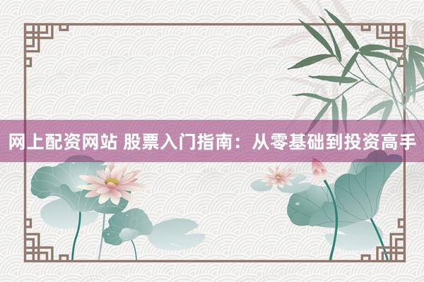 网上配资网站 股票入门指南：从零基础到投资高手