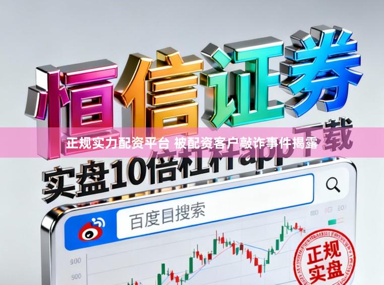 正规实力配资平台 被配资客户敲诈事件揭露