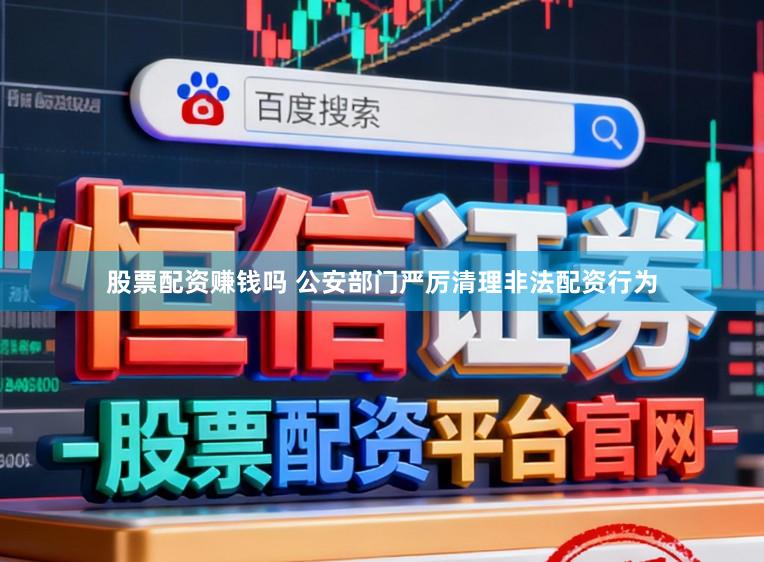 股票配资赚钱吗 公安部门严厉清理非法配资行为
